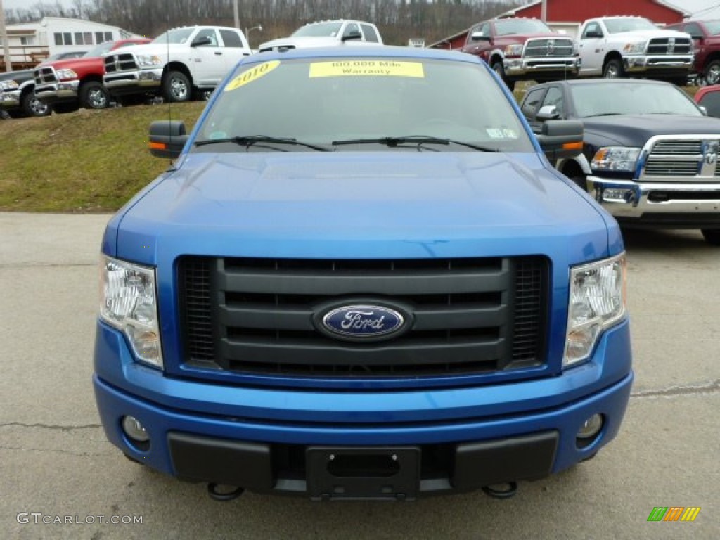 2010 F150 FX4 SuperCrew 4x4 - Blue Flame Metallic / Medium Stone photo #8