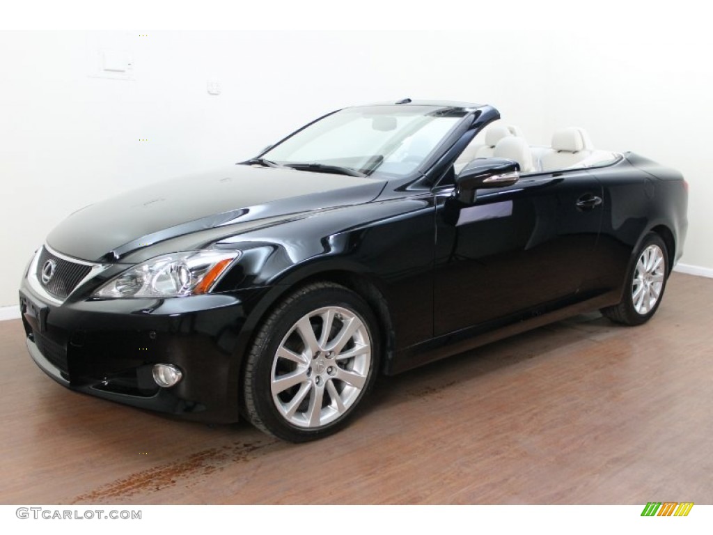 2010 IS 250C Convertible - Obsidian Black / Alabaster photo #1