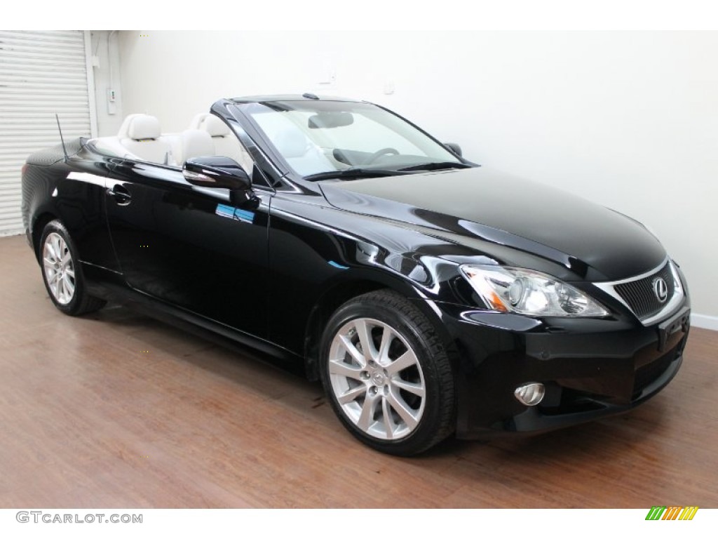 Obsidian Black 2010 Lexus IS 250C Convertible Exterior Photo #77260784