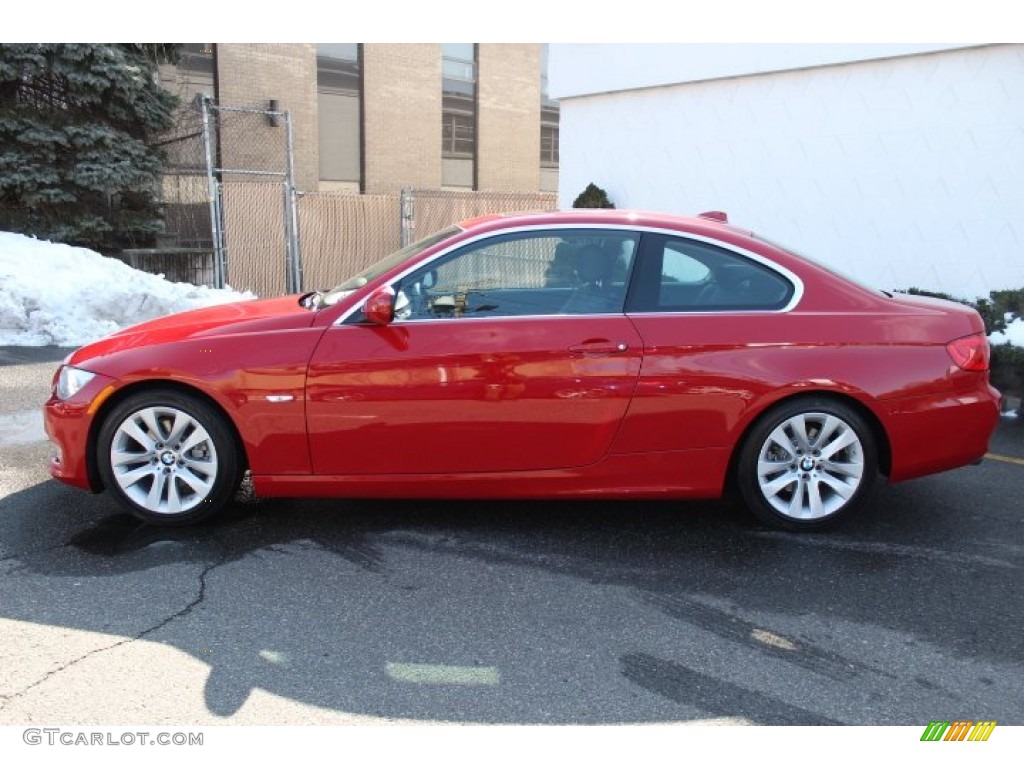 2012 3 Series 328i Coupe - Crimson Red / Black photo #8