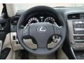 2010 Lexus IS Alabaster Interior Steering Wheel Photo