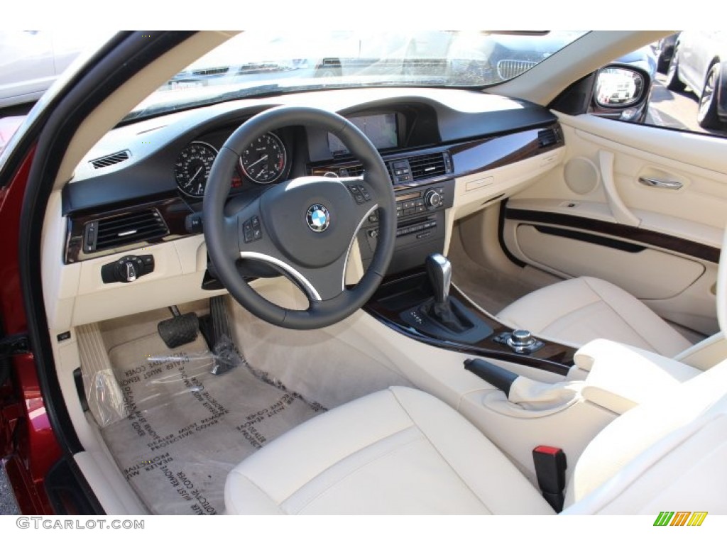 Cream Beige Interior 2012 BMW 3 Series 328i Coupe Photo #77261339