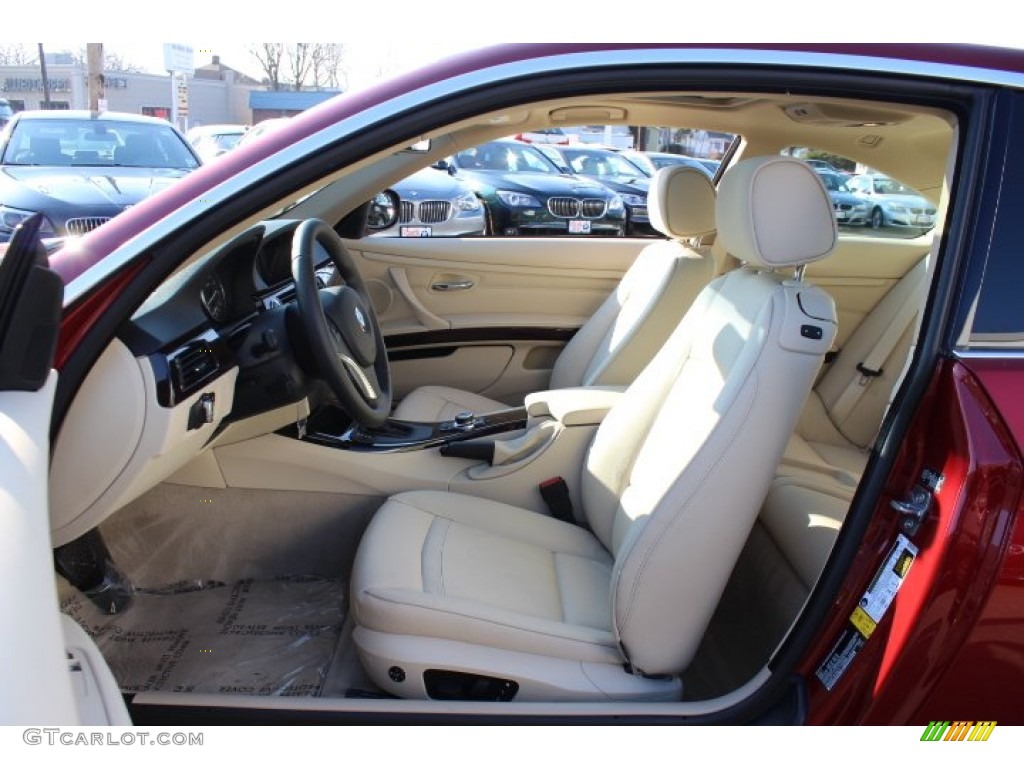 2012 3 Series 328i Coupe - Vermilion Red Metallic / Cream Beige photo #11