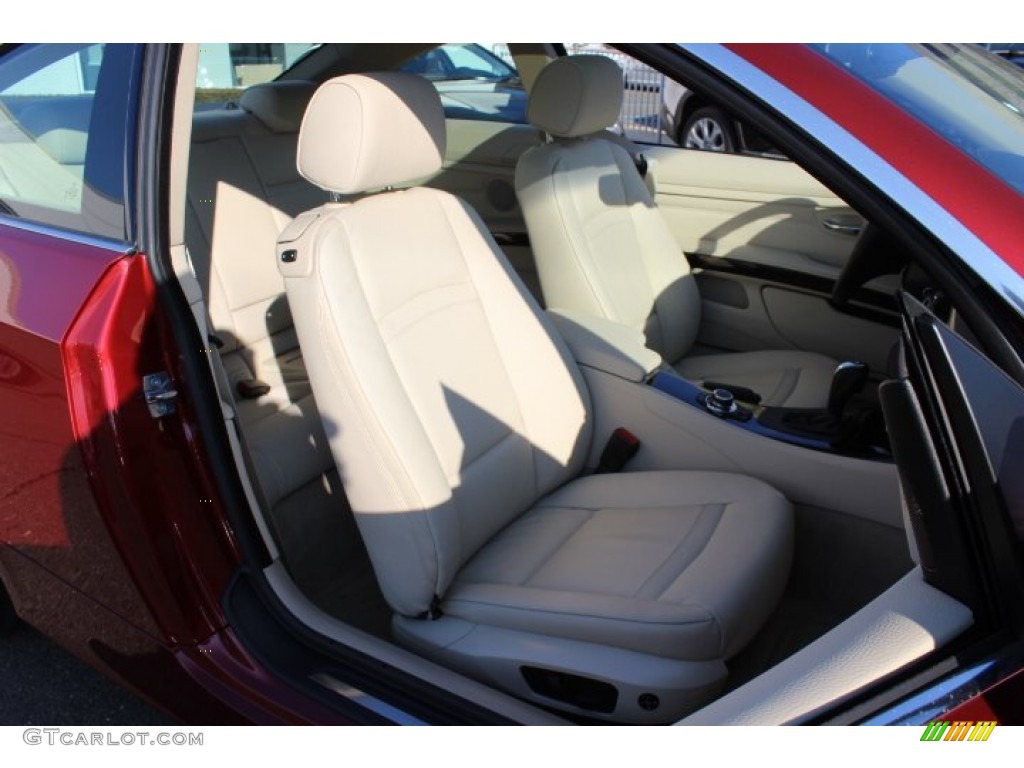 2012 3 Series 328i Coupe - Vermilion Red Metallic / Cream Beige photo #27