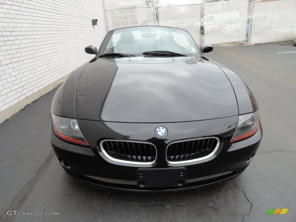 2003 Z4 2.5i Roadster - Jet Black / Black photo #7