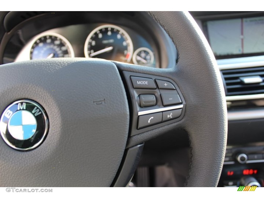 2013 5 Series 535i Gran Turismo - Dark Graphite Metallic II / Black photo #18