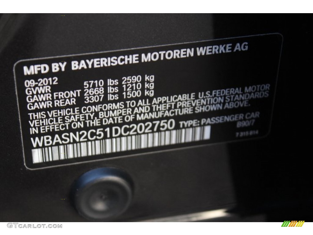 2013 5 Series 535i Gran Turismo - Dark Graphite Metallic II / Black photo #33