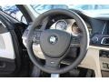 Ivory White/Black Steering Wheel Photo for 2013 BMW 7 Series #77262320