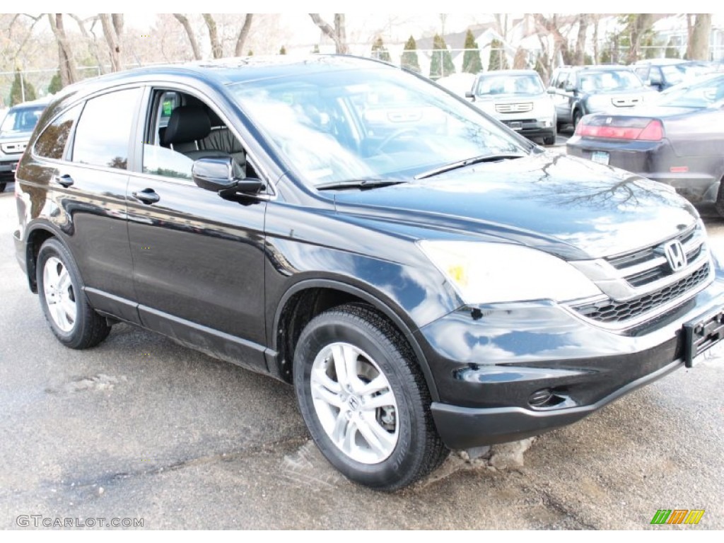 2010 CR-V EX-L AWD - Crystal Black Pearl / Black photo #3