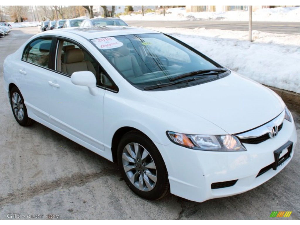 Taffeta White 2010 Honda Civic EX-L Sedan Exterior Photo #77264205