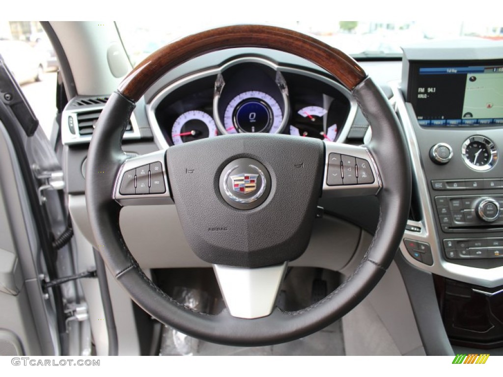 2010 Cadillac SRX V6 Titanium/Ebony Steering Wheel Photo #77264327