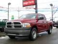 2009 Inferno Red Crystal Pearl Dodge Ram 1500 ST Quad Cab 4x4  photo #1