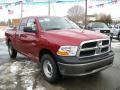 2009 Inferno Red Crystal Pearl Dodge Ram 1500 ST Quad Cab 4x4  photo #7