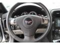 Titanium Gray 2010 Chevrolet Corvette Convertible Steering Wheel