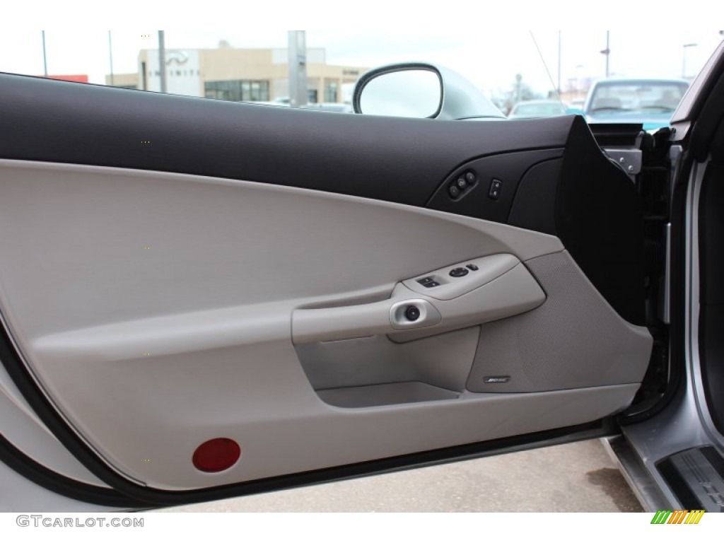 2010 Chevrolet Corvette Convertible Titanium Gray Door Panel Photo #77265410