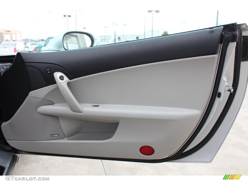 2010 Chevrolet Corvette Convertible Titanium Gray Door Panel Photo #77265431