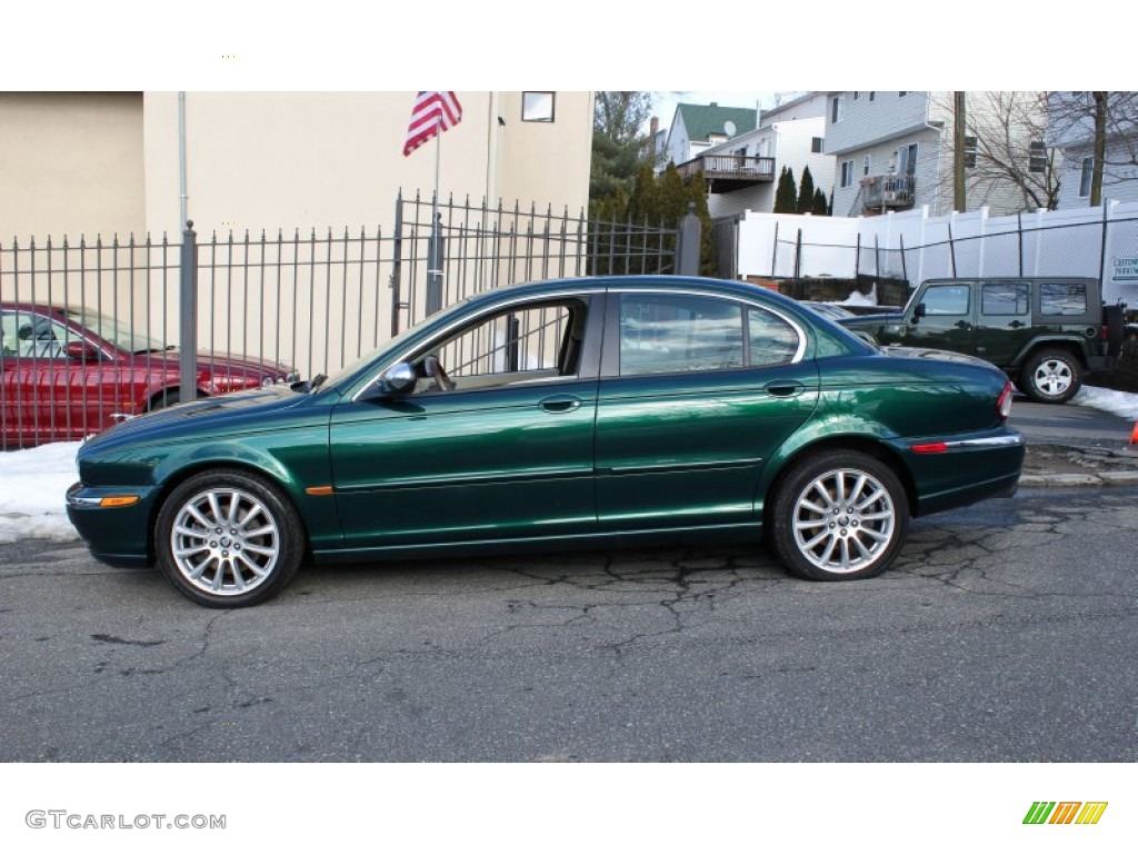 Emerald Fire Metallic 2008 Jaguar X-Type 3.0 Sedan Exterior Photo #77266667
