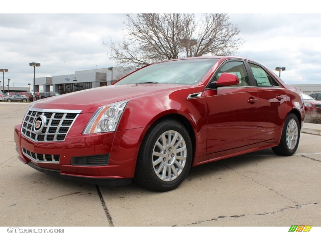 2013 CTS 3.0 Sedan - Crystal Red Tintcoat / Cashmere/Cocoa photo #1