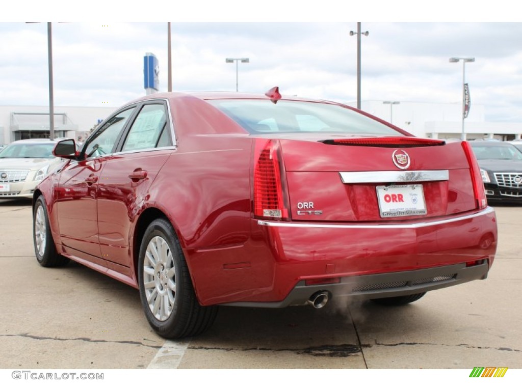 2013 CTS 3.0 Sedan - Crystal Red Tintcoat / Cashmere/Cocoa photo #3