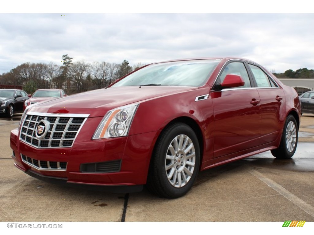 Crystal Red Tintcoat 2013 Cadillac CTS 3.0 Sedan Exterior Photo #77266964