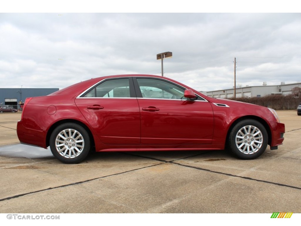Crystal Red Tintcoat 2013 Cadillac CTS 3.0 Sedan Exterior Photo #77266994