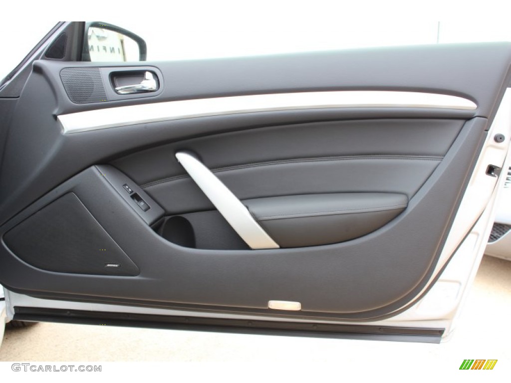 2013 Infiniti G 37 Journey Coupe Graphite Door Panel Photo #77267738