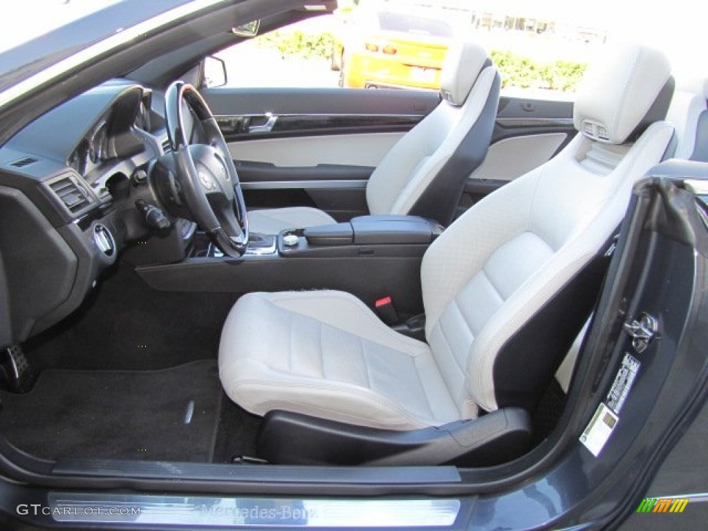 Ash/Black Interior 2011 Mercedes-Benz E 550 Cabriolet Photo #77268446