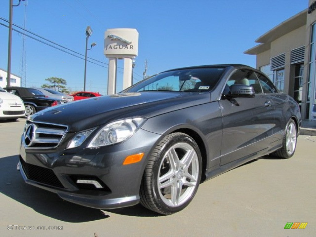 Steel Grey Metallic 2011 Mercedes-Benz E 550 Cabriolet Exterior Photo #77268455