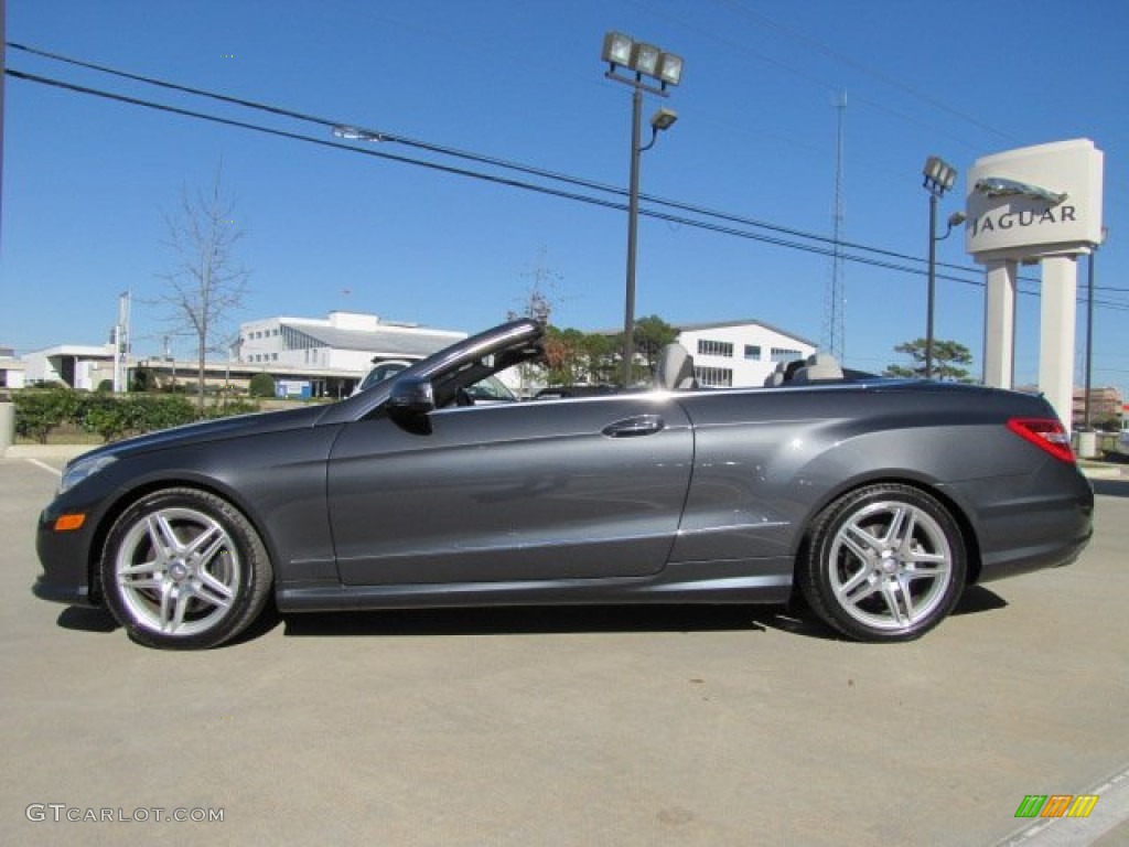 Steel Grey Metallic 2011 Mercedes-Benz E 550 Cabriolet Exterior Photo #77268476