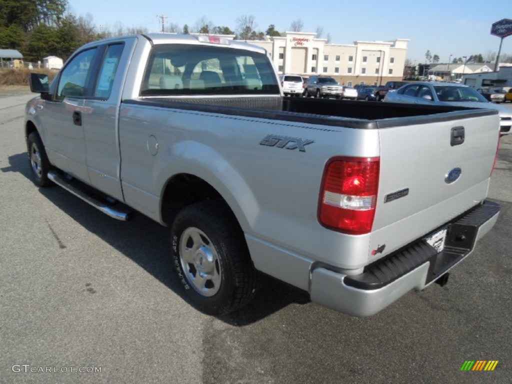 2005 F150 STX SuperCab - Silver Metallic / Medium Flint Grey photo #4