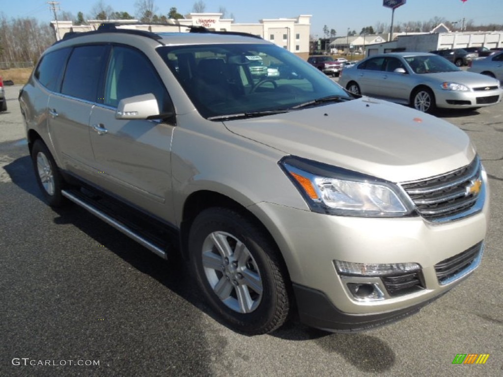 2013 Traverse LT - Champagne Silver Metallic / Ebony photo #1