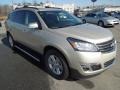 2013 Champagne Silver Metallic Chevrolet Traverse LT  photo #1