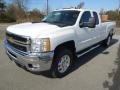 2013 Summit White Chevrolet Silverado 3500HD LT Extended Cab 4x4  photo #2