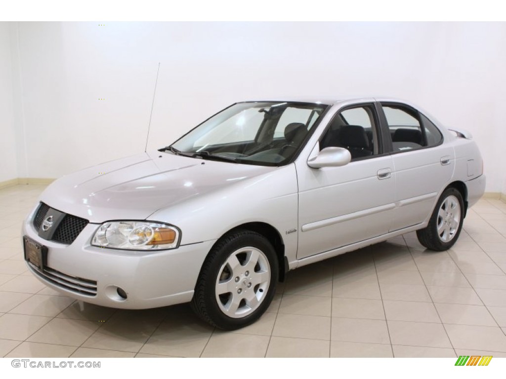 2006 Sentra 1.8 S Special Edition - Brilliant Aluminum Metallic / Charcoal photo #3