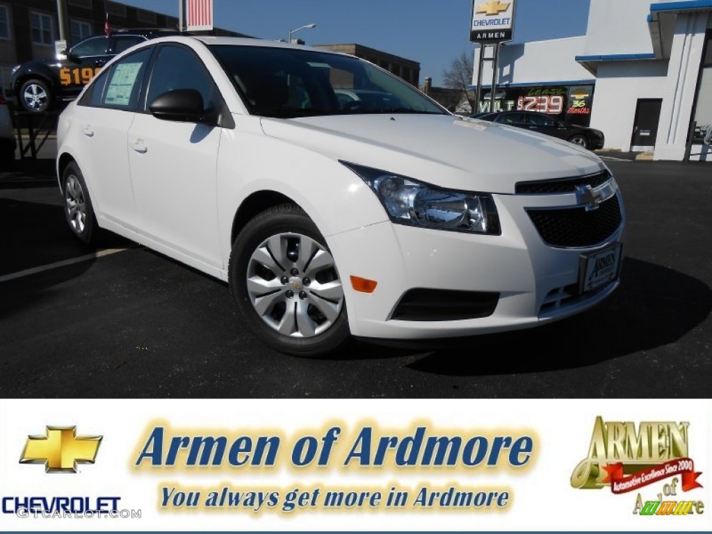 2013 Cruze LS - Summit White / Jet Black/Medium Titanium photo #1