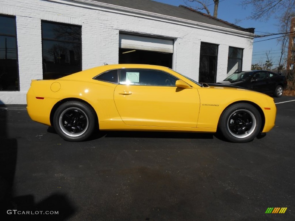 2013 Camaro LS Coupe - Rally Yellow / Black photo #4