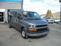 2010 Graystone Metallic Chevrolet Express LT 3500 Extended Passenger Van  photo #2