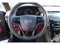 Morello Red/Jet Black Accents 2013 Cadillac ATS 3.6L Premium Steering Wheel