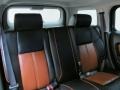 2006 Hummer H3 Ebony Black/Morroco Brown Interior Rear Seat Photo