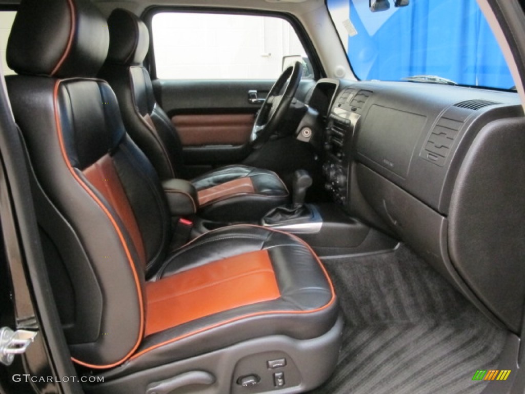 Ebony Black/Morroco Brown Interior 2006 Hummer H3 Standard H3 Model Photo #77274185