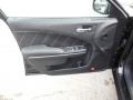 Black 2013 Dodge Charger R/T Plus AWD Door Panel