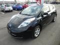 2012 Super Black Nissan LEAF SV  photo #3