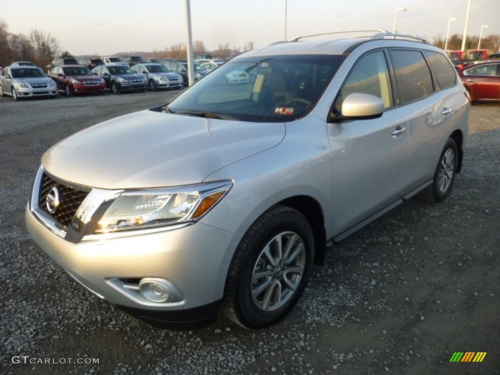 Brilliant Silver 2013 Nissan Pathfinder SV 4x4 Exterior Photo #77276018