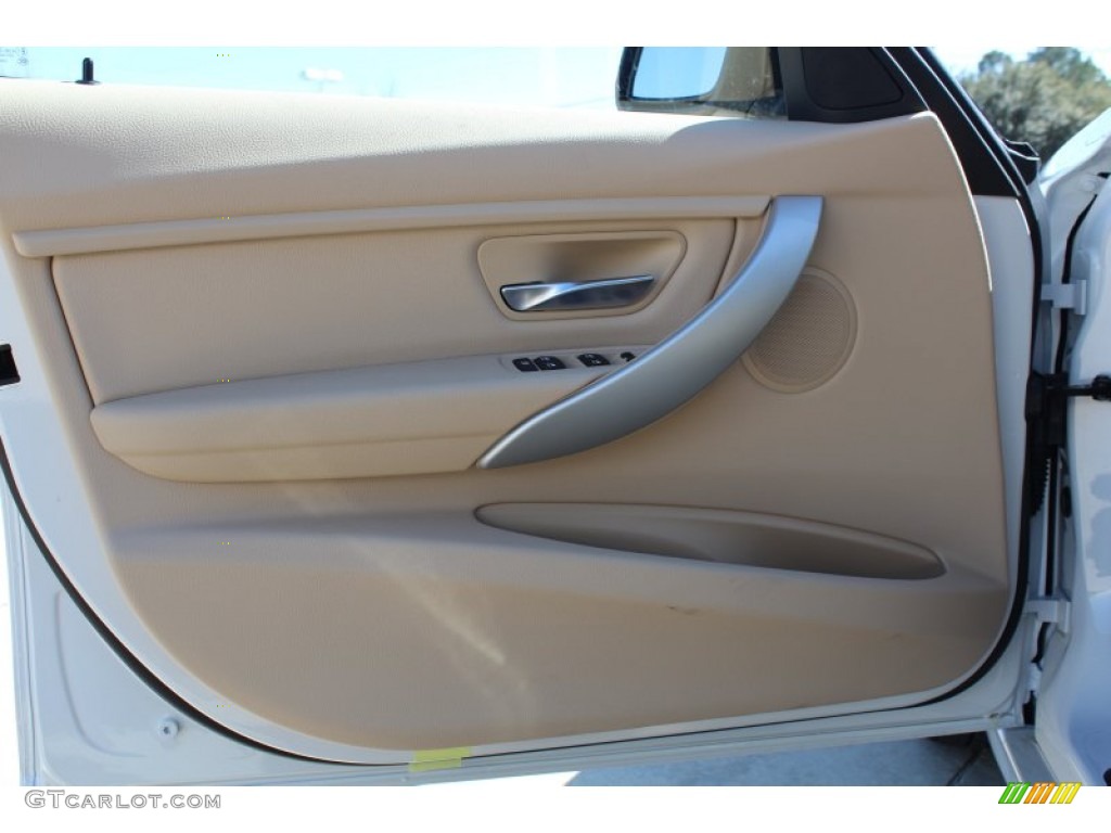 2013 3 Series 328i Sedan - Mineral White Metallic / Venetian Beige photo #13