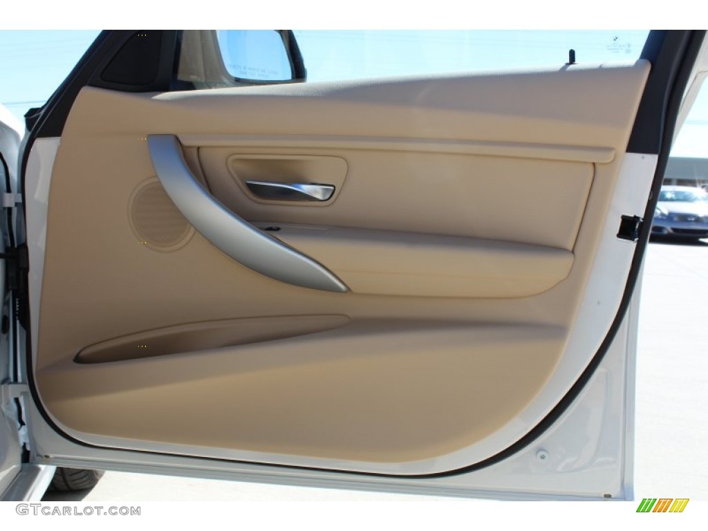 2013 3 Series 328i Sedan - Mineral White Metallic / Venetian Beige photo #15