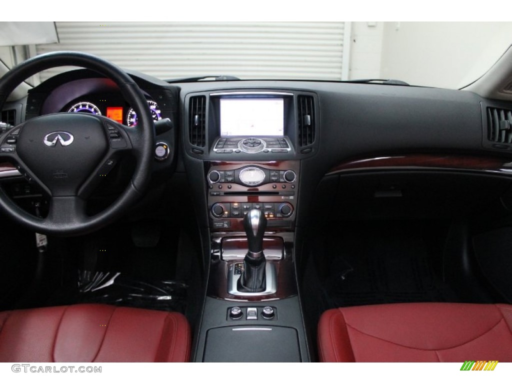 2009 Infiniti G 37 Convertible Monaco Red Dashboard Photo #77277629