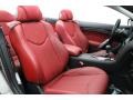 2009 Infiniti G Monaco Red Interior Front Seat Photo