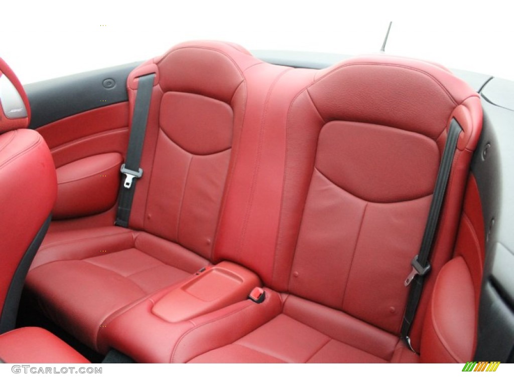 Monaco Red Interior 2009 Infiniti G 37 Convertible Photo #77277818