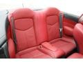2009 Infiniti G Monaco Red Interior Rear Seat Photo