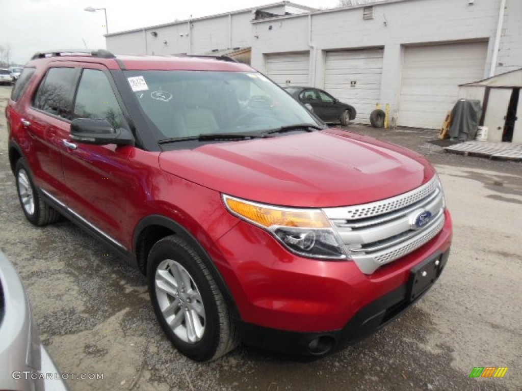 2012 Explorer XLT 4WD - Red Candy Metallic / Charcoal Black photo #1